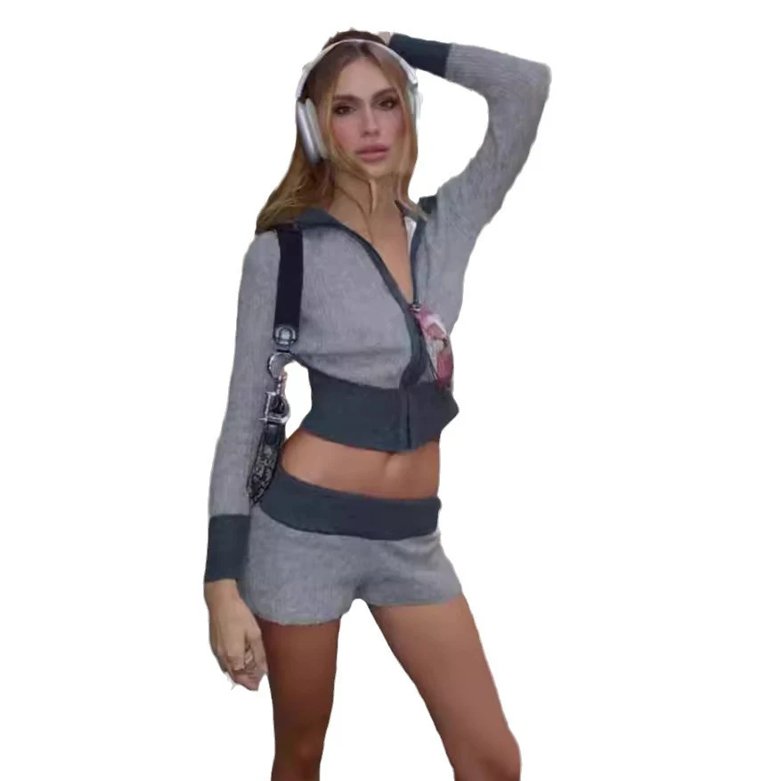 Damen Strick-Set mit hohem Kragen und sportivem Reißverschluss WOLFF - Image 5