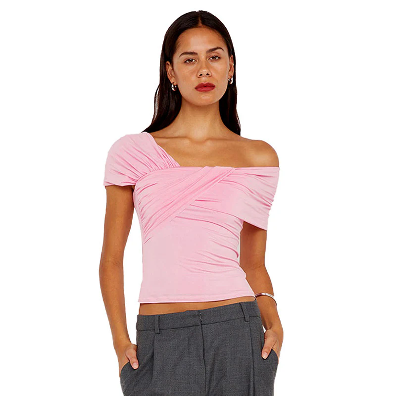 Damen Wickeloberteil mit asymmetrischem Ausschnitt und eleganten Rüschendetails WOLFF - Image 5