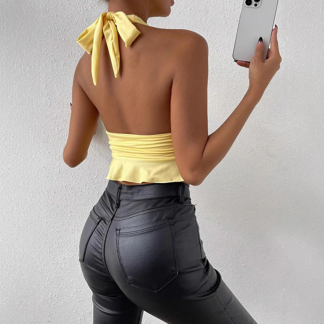 Damen Wickeloberteil mit tiefem V-Ausschnitt und eleganten Bindebändern WOLFF - Image 2