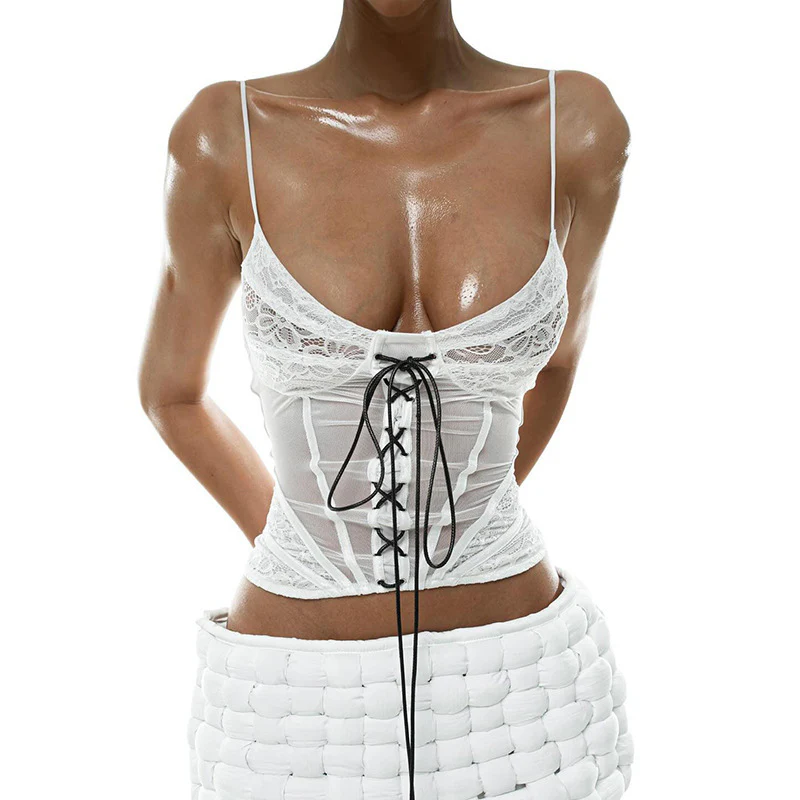 Femme Spitzen-Corsage mit raffiniertem Schnürdetail WOLFF - Image 5